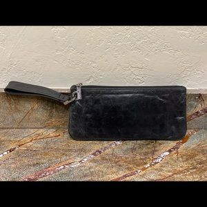 HOBO clutch with wrist strap. Black. Used.